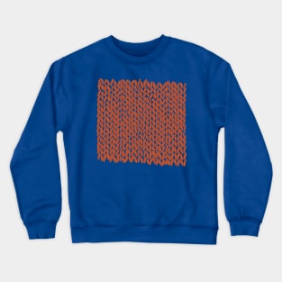 Hand Knit Rust Crewneck Sweatshirt